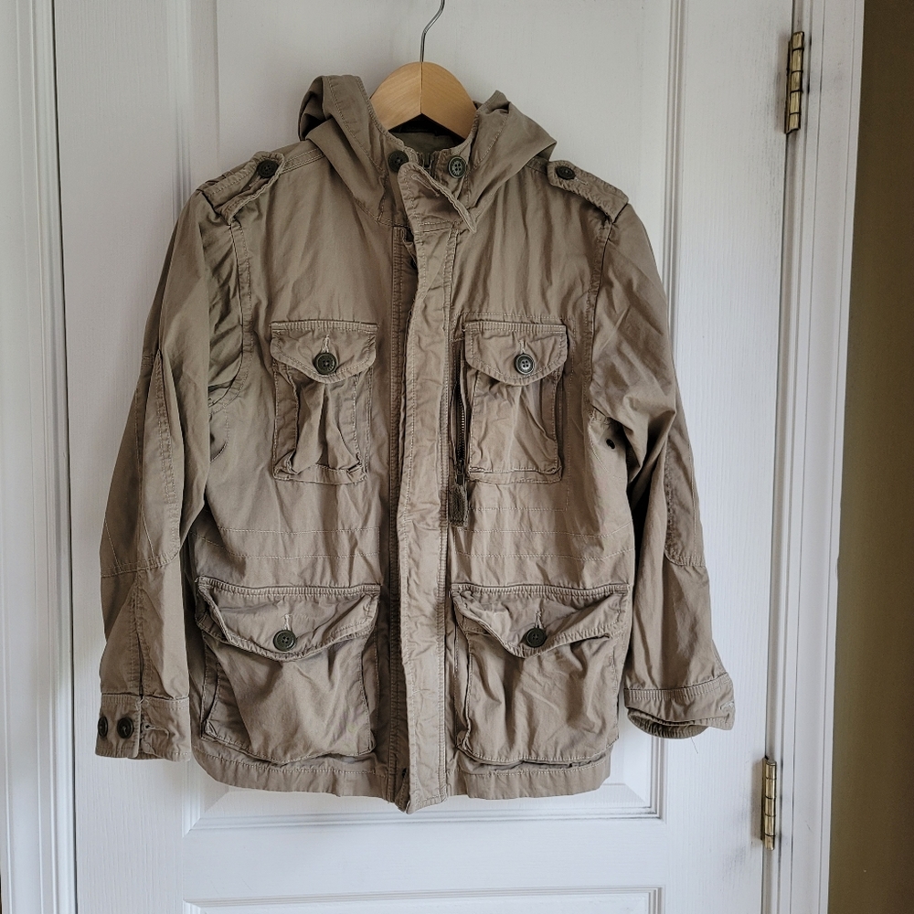 Gap Kids cargo jacket khaki, large